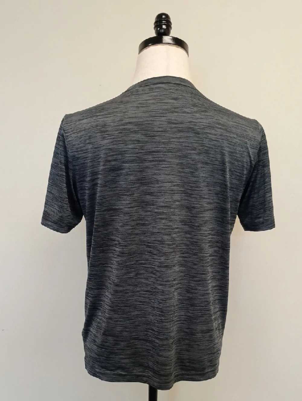 Adidas Primegreen Aeroready Shirt Heather Gray 3 Stripe Athletic Tee Size Small